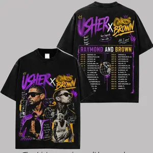 The R&B Tour 2026 : Raymond & Brown Date #2 Premium Cotton T-Shirt, R&B Music Duo Graphic Tee, Urban Hip Hop Soul Streetwear Shirt, Concert Tour Merch, Gift for R&B Fans, Vintage Music Tee