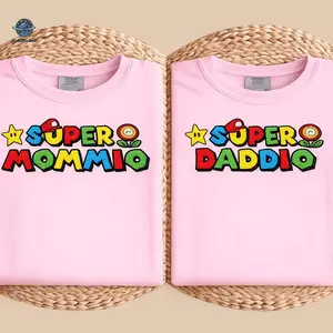 Super Mommio Daddio Embroidered Sweatshirt, Mother's Day Crewneck, Embroidered Mothers Day Shirt, Father's Day Gift