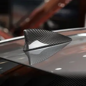 Carbon Fiber Shark Fin Antenna, Universal Car Antenna, Enhanced Am Fm Car Wireless Signal, Durable Automotive Accessory, Better Reception Performance
