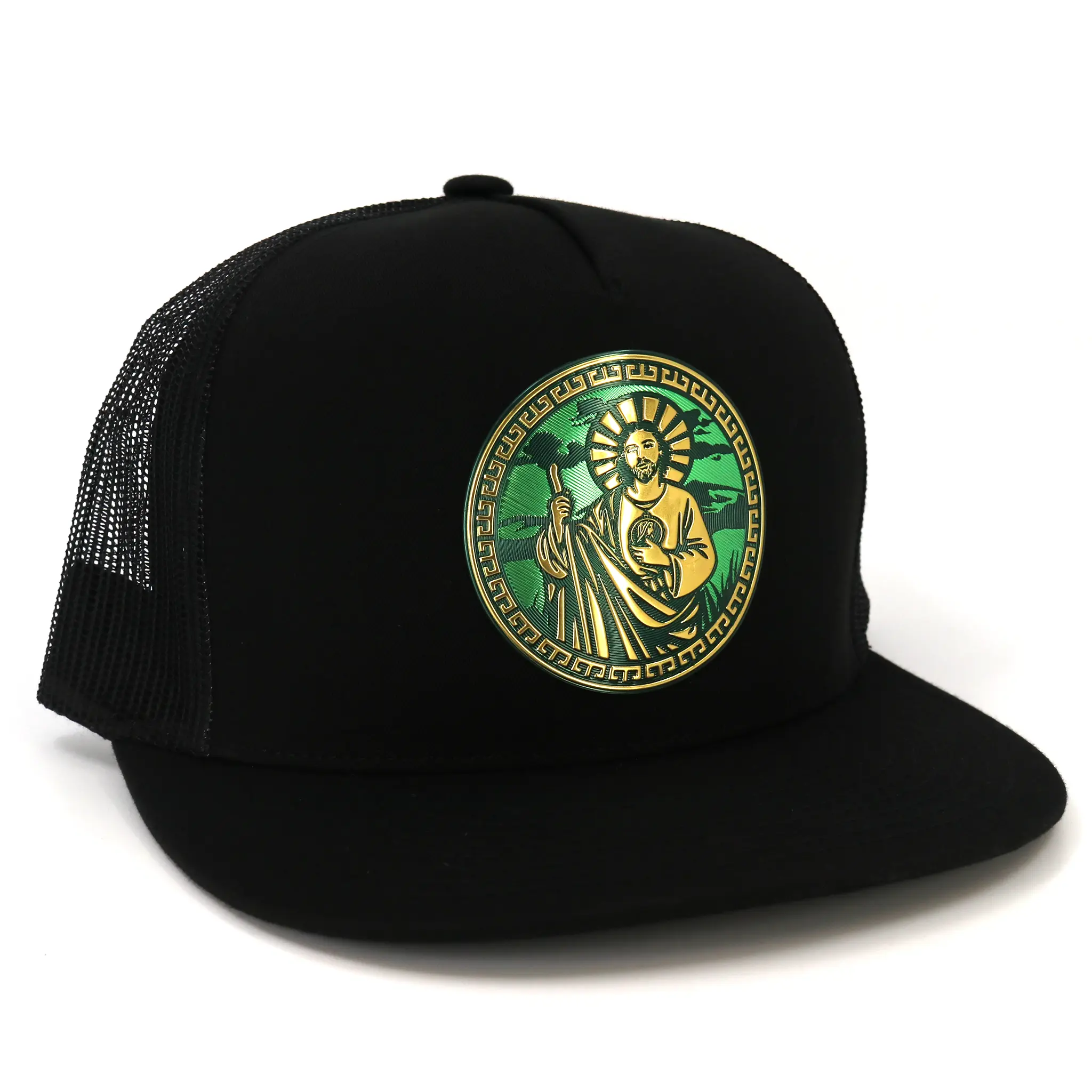 San judas Black flat visor hat San judas Black flat visor hat