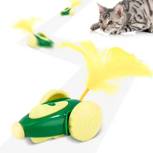 Migipaws cat Toy, Automatic Interactive Migicar Toy Like a Mouse, Intelligent Programme, Rechargeable Kitten Toy