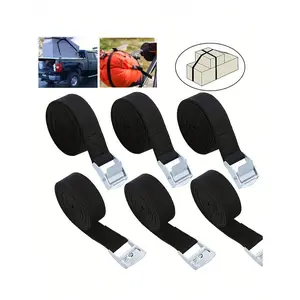 Car Cargo Tie Down Strap, Multi-Function Truck Luggage Fastening Rope, Bicycle Ratchet Straps, High Strength Trailer Ties