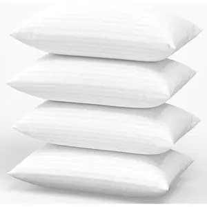 King Size Pillows Set of 4 Bed Pillow for Sleeping King Pillows 4 Pack for Back, Stomach or Side Sleepers Soft and Supportive Washable Pillow for Bedroom