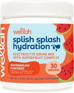 Splish Splash Hydration Electrolyte Drink Mix (Watermelon Flavored, 30 Servings)