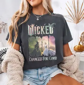 Wickedd Changed For Good Shirt, Defy Gravity Broomstick Magic Wand T-shirt, Wizard Movie Fan Shirt