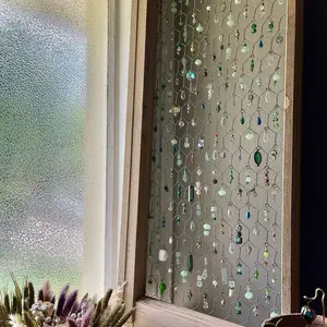 Decor Hangable Chalkboard Glass Beads/Crystal Suncatcher Decoration