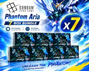 [7-Box Master Bundle] BANDAI Gundam TCG Phantom Aria GD04 Booster Box English - Factory Sealed (More Than Half-Case! 168 Packs)