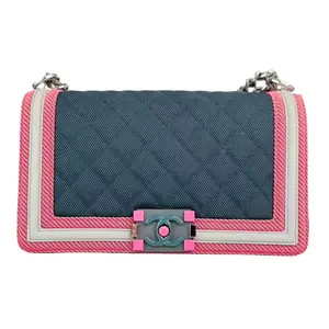 Pre-owned CHANEL Fabric Crossbody Bags Fluo Boy Flap Crossbody Bag