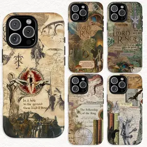 Vintage LOTR Phone Case Lord of the Rings Phone Case Rivendell Sauron Mordor Rohan Phone Case for Samsung and iPhone 17 16 15 14 13 12 11