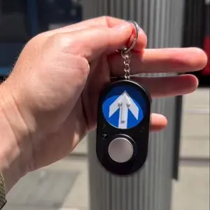 Australian Pedestrian Traffic Light Button Keychain Sound Ornament Creative Souvenir Gift