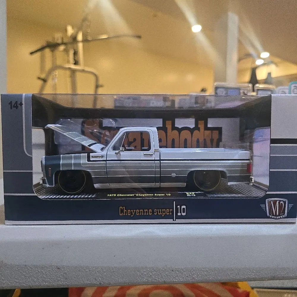 M2 Machines 1/24 Scale 1973 Cheyenne Squarebody OBS Collector's Edition Accurate Diecast Metal Car Model - Greenbeans, 50 Shades, Outlaws, Edelbrock, Quaker State (Your Pick) Miniature Toy Replica