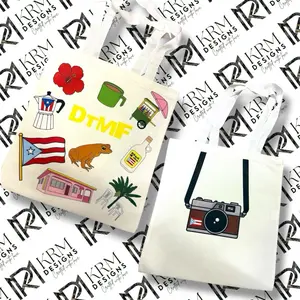 DtMF Tote Bag with Iconic elements from Puerto Rico.
