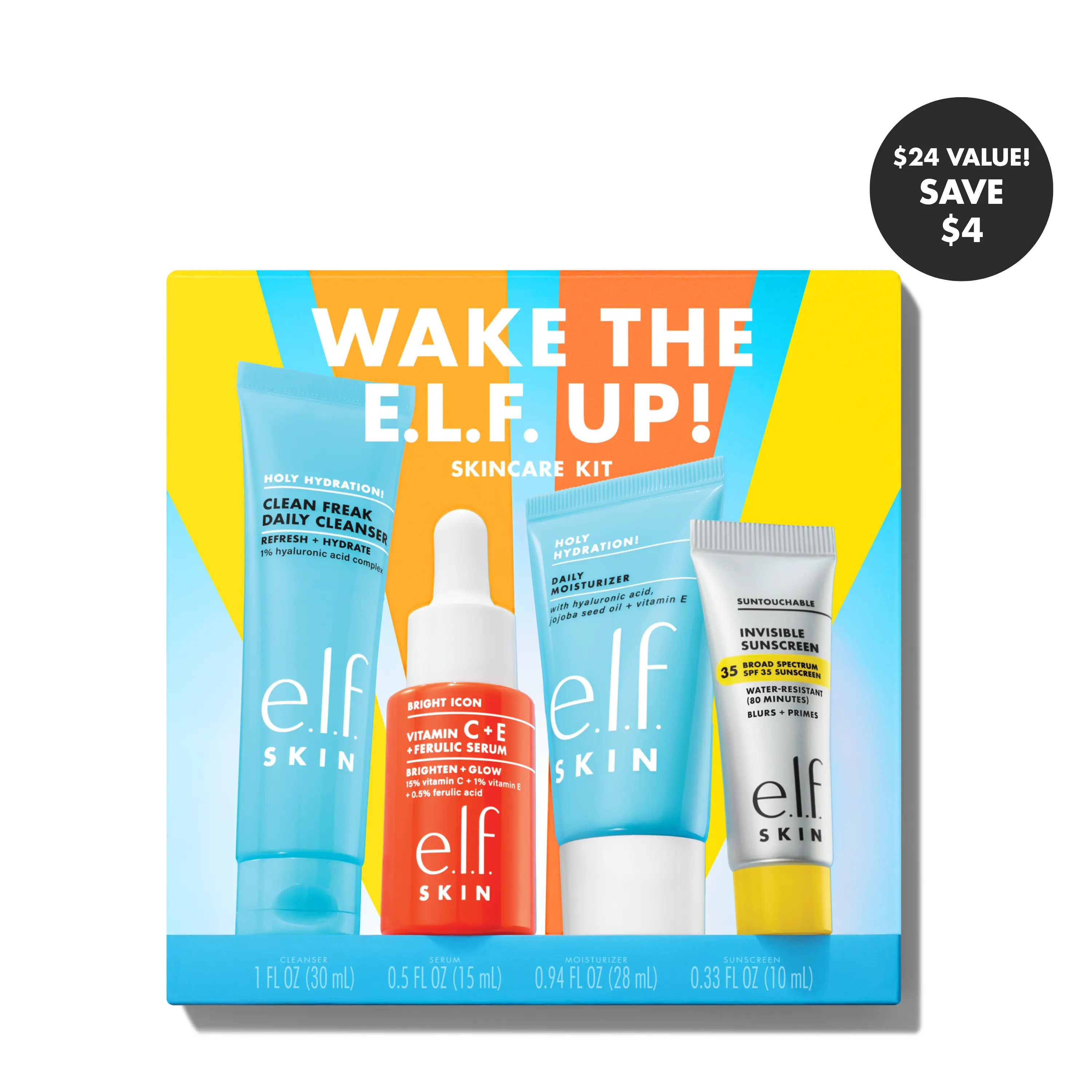 Wake the e.l.f. Up Skincare Kit Wake the e.l.f. Up Skincare Kit