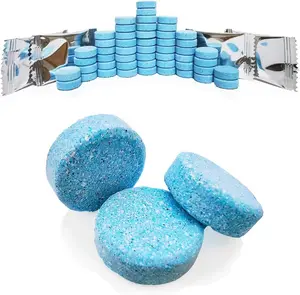 50 count  Windshield Washer Tablets,Windshield Wiper Fluid,1 Pack Makes 105 Gallons,Efficient Cleaning, Portable(Winter Use With De-icer or Methanol)