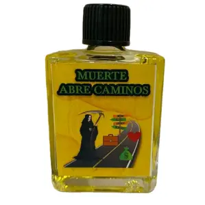 Muerte Abre Caminos Oil 1 fl oz Sacred Road Opener Blend with La Santa Muerte for Success, Love & Prosperity | Eco-Friendly Shipping Pack