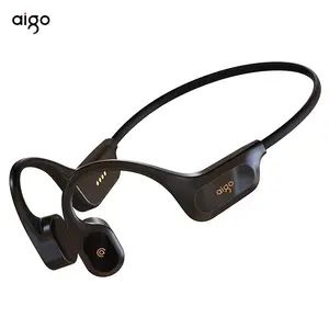 Aigo GS06 Swimming Headphones Professionally Waterproof IP68 Wireless Open Wearable Bluetooth 5.4 32GB MP3 Sports Bone Conduction Headphones Audio Magnetic Memory Titanium Usb