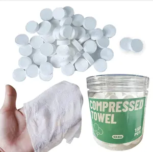 Compress Cotton  Tissue Towel, Compressed Towels for Camping, Disposable  Compressed Towels, Camping Towels Compress Towel Tablet, Camping, ,150 PCS (8in8in)