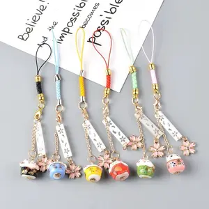 Japan lucky cat design  keychain & phone pendant  super cute kawaii design