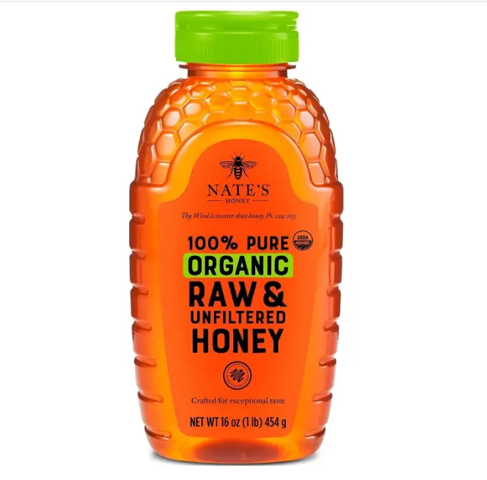 Nate's Organic Honey - 16oz. Squeeze Bottle