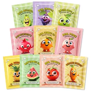 10 Pack Fruit Face Masks for Kids, Kids Face Mask Spa Day Kit Supplies, Spa Party Favors for Teens Girls Women, Sheet Facial Mask Skincare Gifts Set, Moisturize Soothe for All Skin Types, 01