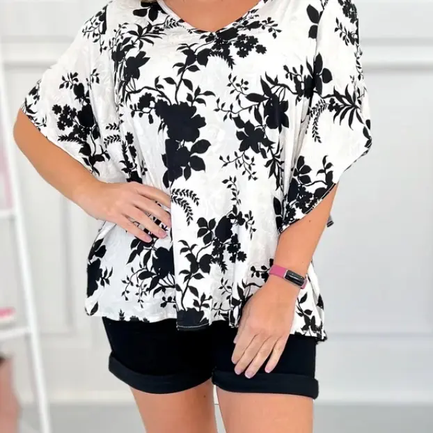 Sew in Love V Neck Flutter Sleeve Cold Shoulder Detail