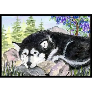 Carolines Treasures  Alaskan Malamute Indoor Or Outdoor Doormat - 24 x 36 in.