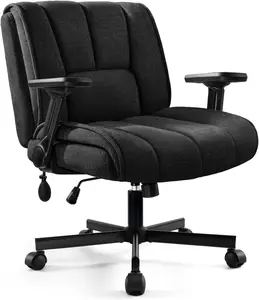 PUKAMI Criss Cross Chair with Wheels,Desk Chair,Computer Armless Cross Legged Office Desk Chair for Home Office