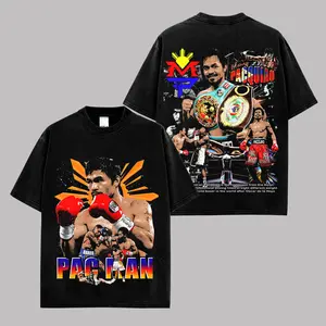 Manny Pacquiao T-Shirt, Pacman Boxing Legend Graphic Tee, Filipino Boxing Champion Shirt, Vintage Fight Night Apparel, Premium Cotton Streetwear Tee, Boxing Fan Graphic Shirt, Gift For Pacquiao Fans