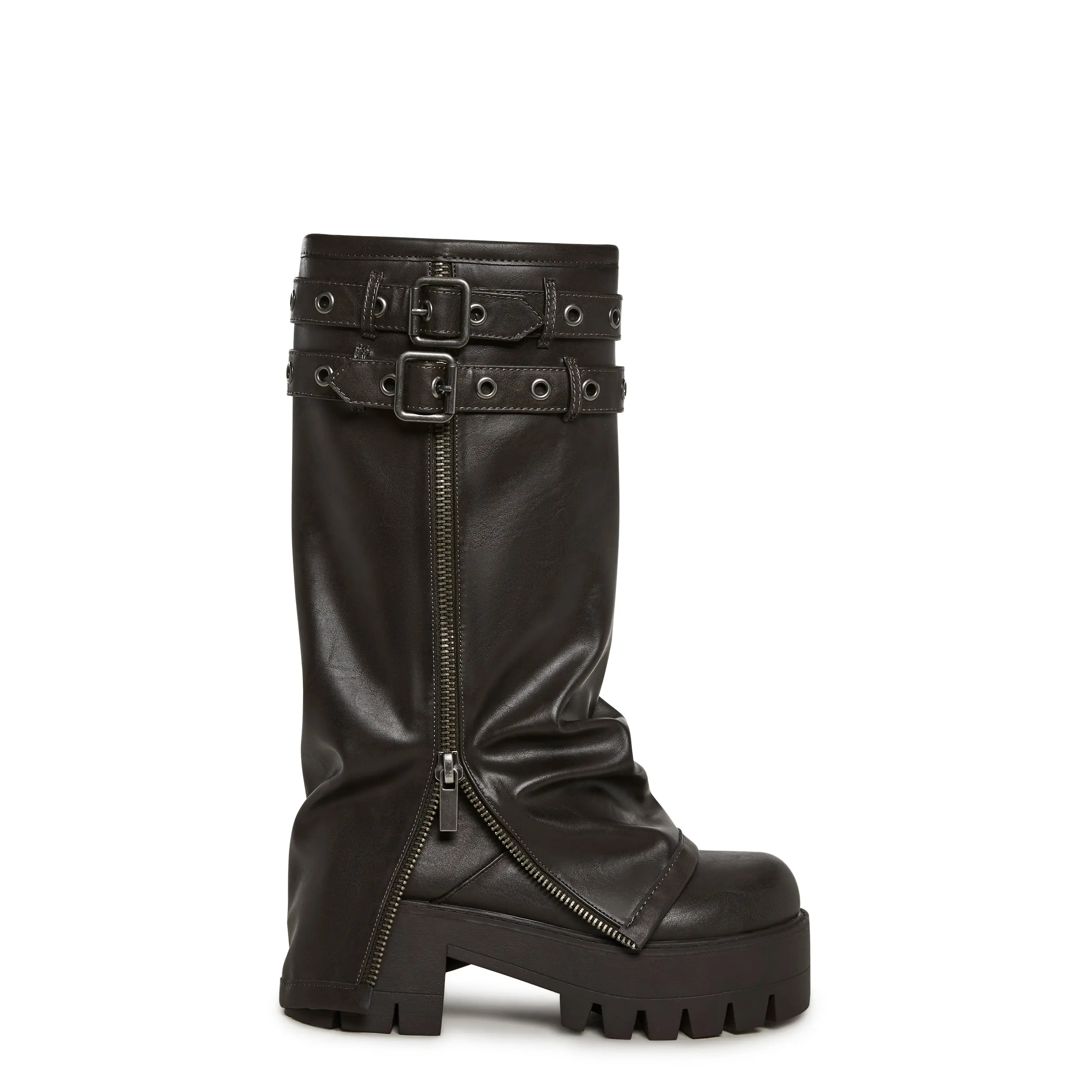 Warp Knee High Pant Boots - Brown