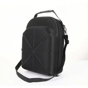 1 piece of fashion-designed hard-shell hat carrying case with handle - pressure-resistant, waterproof, and dustproof fabric baseball cap storage organizer, dual-purpose with double compartments for travel and home use