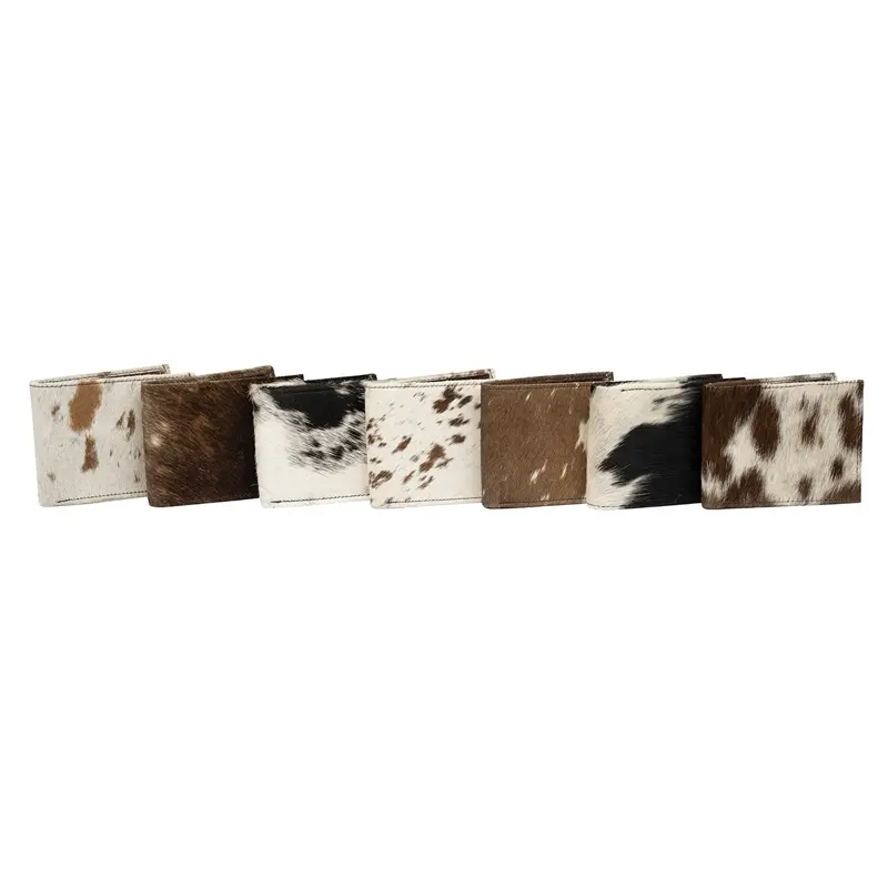 Cowhide Bifold Wallet - Available in natural colors only.