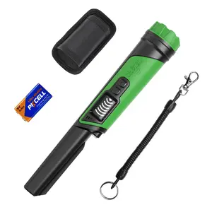 DR.ÖTEK Metal Detector Pinpointer IP68 Fully Waterproof Underwater Handheld Pin Pointer Wand, LCD Screen, Small Metal Detector for Adults, High Accuracy, 3 Alert Modes, for Gold, Relics - Green