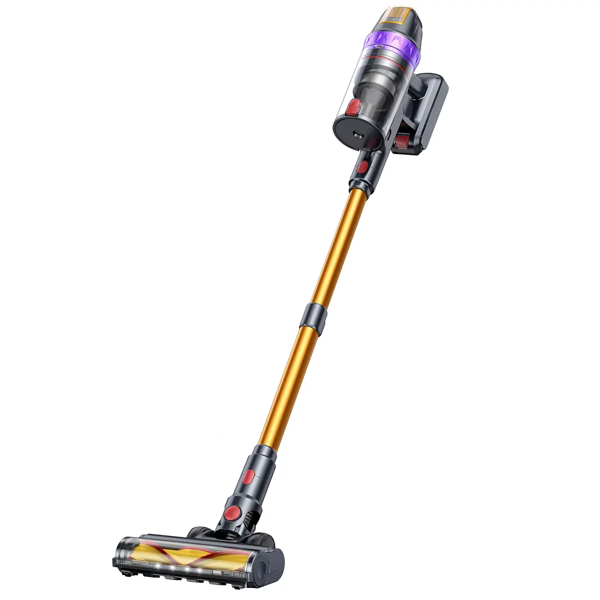 【New Arrivals】Buture VC90 Cordless Upright-Handheld Vacuum Cleaner, 650W Motor, HEPA Filters, Auto Adjustment, Detachable Design, Lithium-Ion Battery, Long-Lasting 60mins Runtime, Smart Floor Detection, Wall Mount, Specialized Household Floor Care Tools,