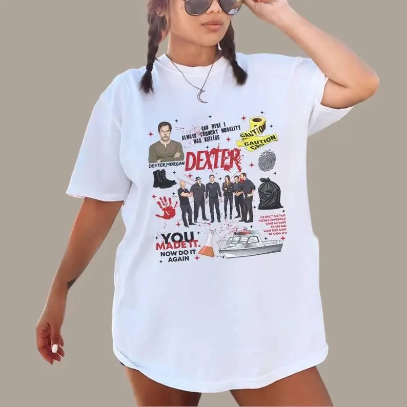 Dexter Morgan Shirt Retro Dexter TV Show Tee Vintage Dexter Movie Shirt Dark Passenger Fan Gift Dexter Series Merch