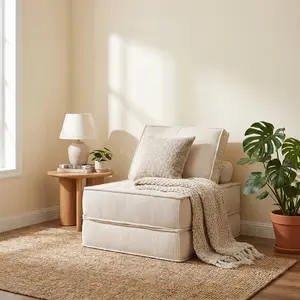 2 in 1 Convertible Cube Sofa Bed, Foldable Modular Sleeper Couch, Space-Saving Multi-Functional Sofa for Small Apartment, Living Room, Guest Room