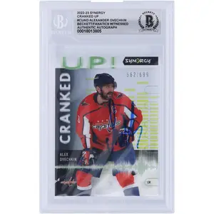 Alexander Ovechkin Washington Capitals Autographed 2022-23 Upper Deck Synergy Cranked Up #CU-AO #/699 Beckett Fanatics Witnessed Authenticated Card - Fanatics Authentic Certified