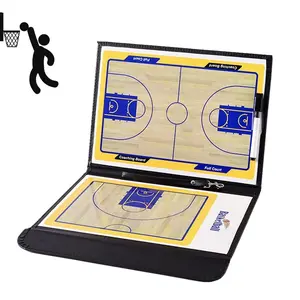 Basketball Coach Board, Dual-Sided Tactical Indicator Board, Basketball Game Diagram Board, Coaching Teaching, Magnetic PVC Tactical Board