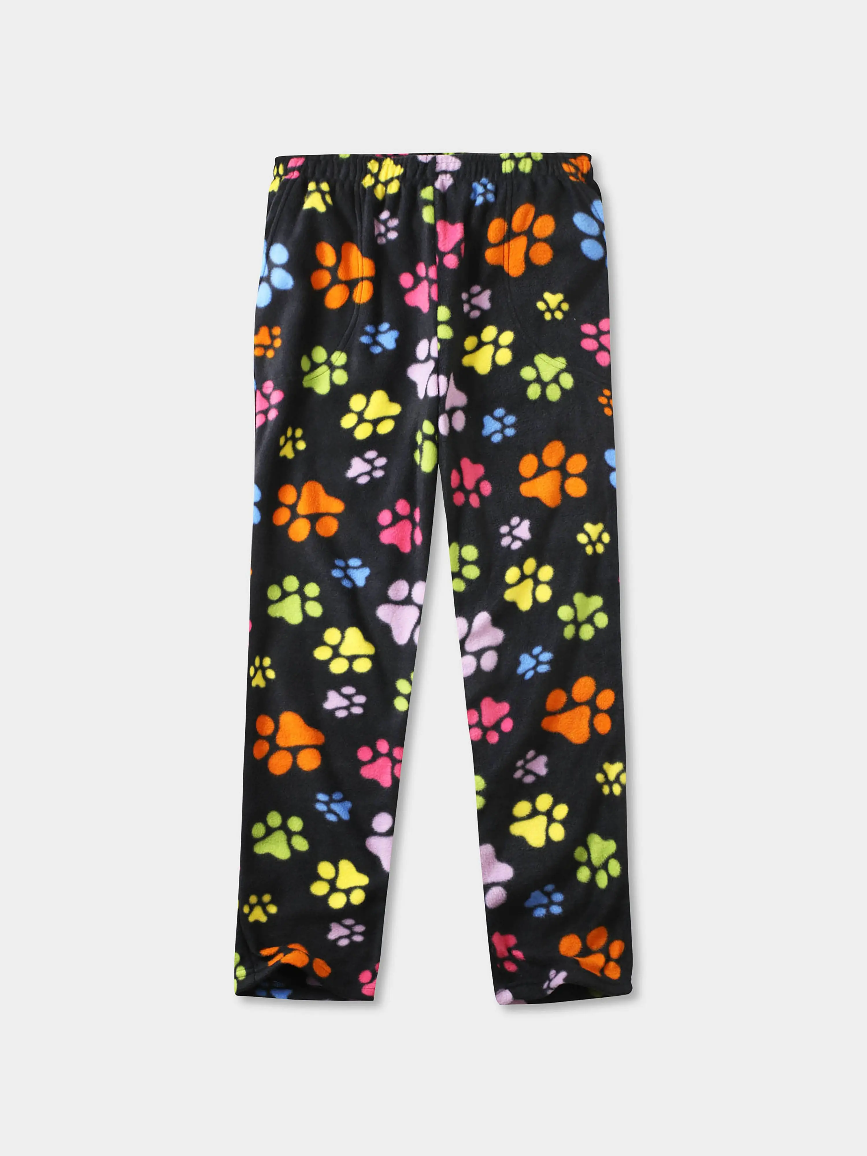 Men's Paw Print Fleece Pajama Pants