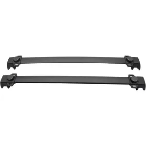Cross Bar Compatible With 2011-2016 Jeep Compass, Factory Style Roof Rack Crossbar Black ABS Aluminum by , 2012 2013 2014 2015