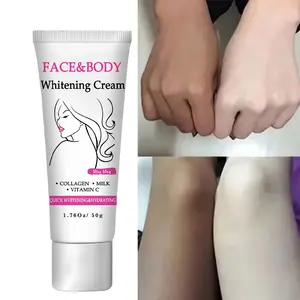 Face and Body Brightening Cream - Brightening Skin Cream, ideal for makeup on the face, neck, armpits, joints, etc., gently formulated to provide brightening and moisturizing, suitable for men and women, 50G/1.76Oz