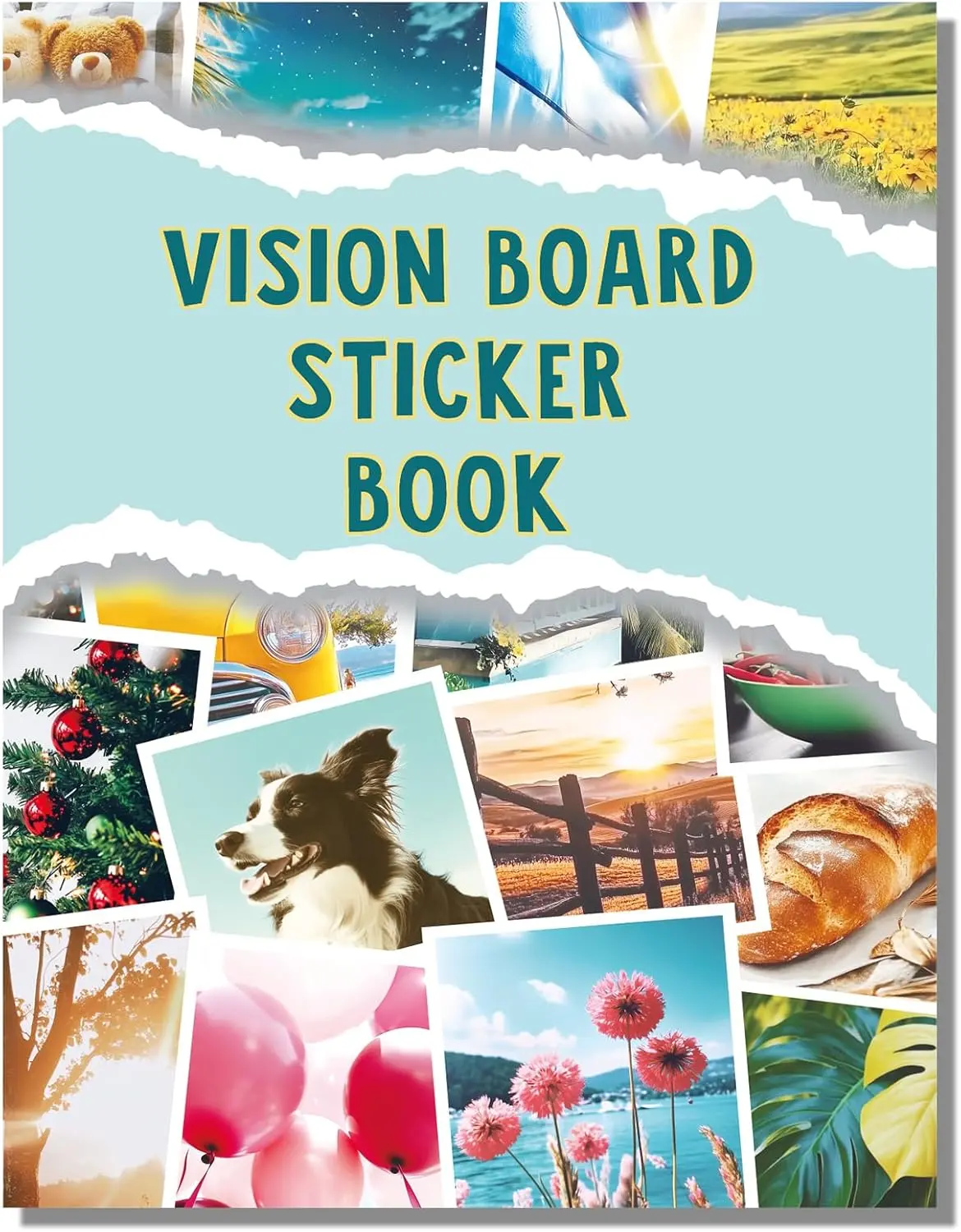 Sawnfay Vision Board Book - 2026 Vision Board Sticker Book, with Motivational Images & Quotes, Vision Board Kit & Supplies for Women Premium Pages Personal Growth