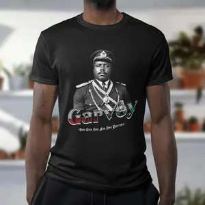 Marcus Garvey Unisex Heavy Cotton Tee - Political Activist Shirt, Black History Month, African American Leader, Civil Rights Movement,