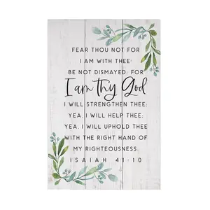 Sincere Surroundings 16" Fear Thou Not Rustic Pallet
