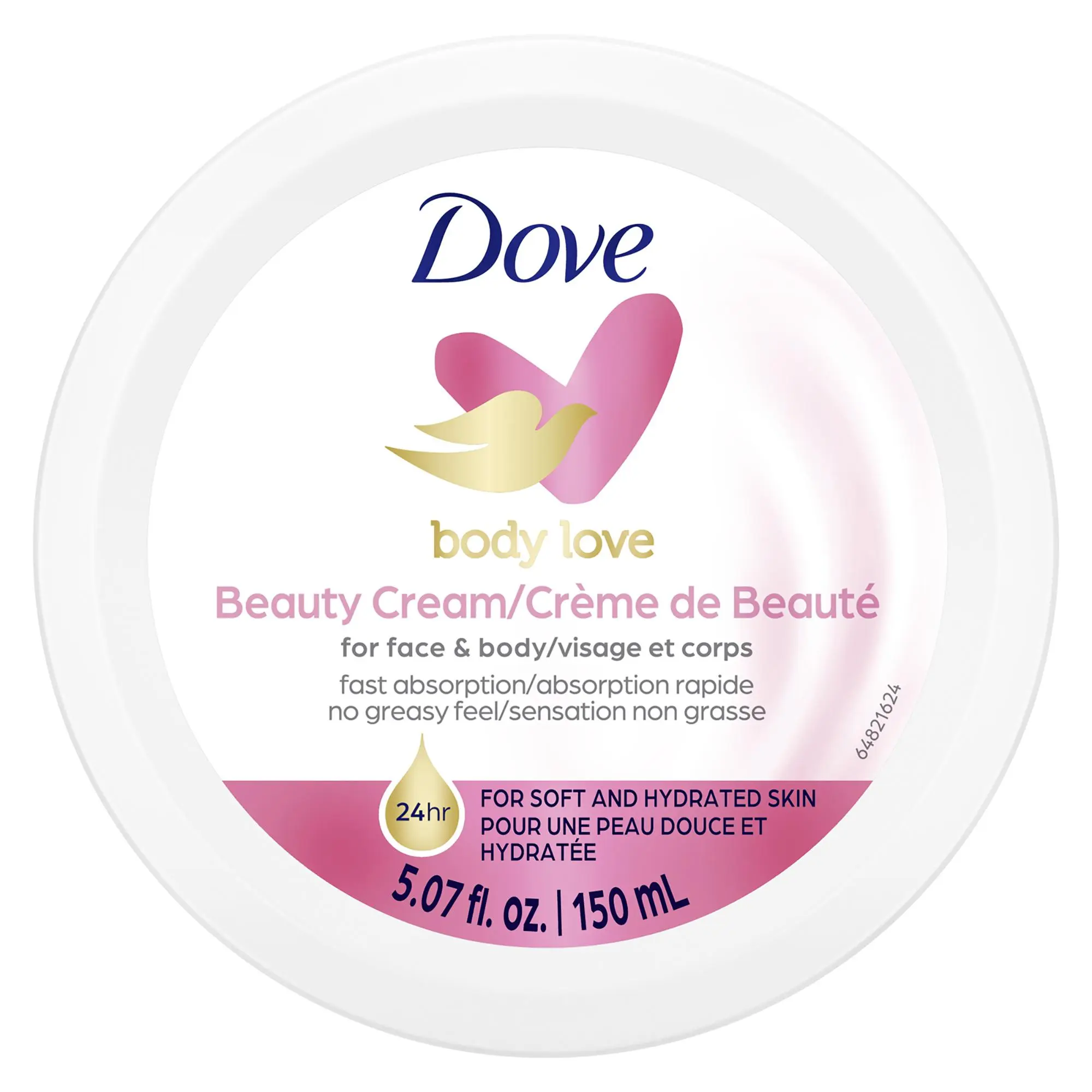 Dove Beauty Cream, Pink - 5 oz Face and Body Lotion Dove Beauty Cream, Pink - 5 oz Face and Body Lotion