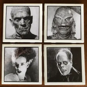Universal Studios Monsters Ceramic Coasters Series 2 - Set Of 4