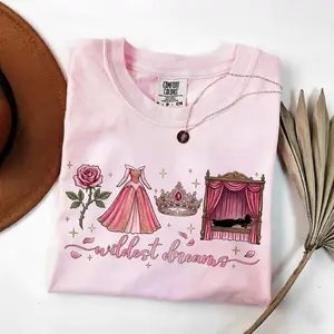 Retro Wildest Dreams Comfort Colors Shirt, Sleeping Beauty Princess Tee, Princess Gift, World Trip Tee 2026