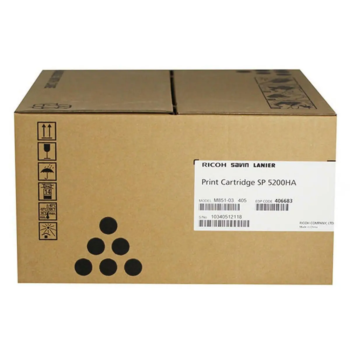 Ricoh 406683 Black Toner Cartridge for SP 5200HA Series Printers