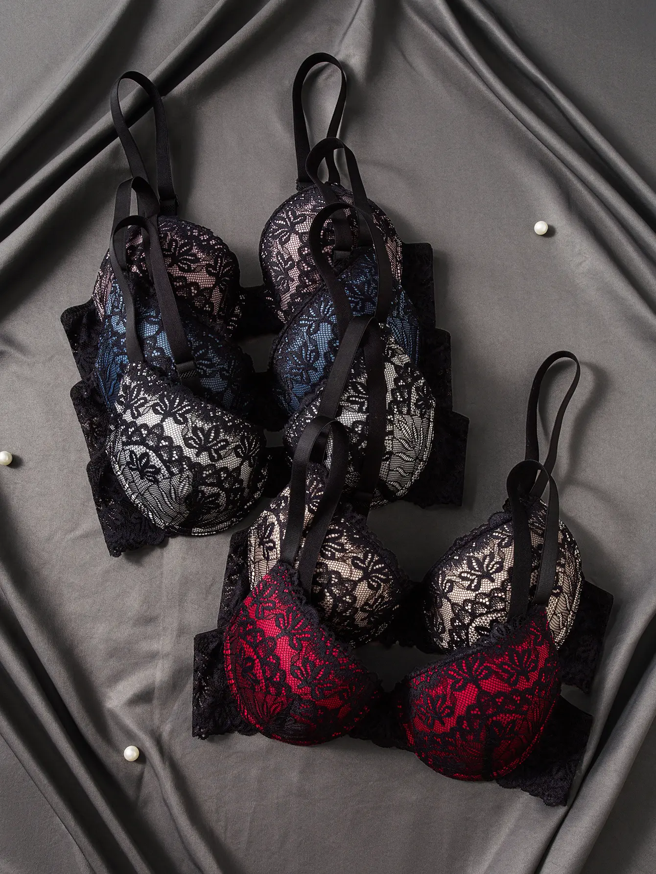 5 Pack Push Up Stretch Everyday Bra，Womenswear comfort wear，Nonslip Bra，Wired bra，Simple Comfy T-shirt IntimatesBra，Comfy bralettes，Pullover Bra，Compression Bra，Bra solutions，Supportive bralette，Adjustable strap woman，Women's Lingerie & Underwear,V-Neck