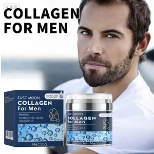 Collagen Men's Anti-Aging Wrinkle Cream, Men's FaceMoisturizer Cream 50g, Skin Firming and TighteningLotion, Firming Hyaluronic Acid Moisturizer