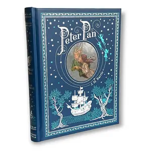 Peter Pan by J. M. Barrie - Collectible Illustrated Leather Bound Hardcover